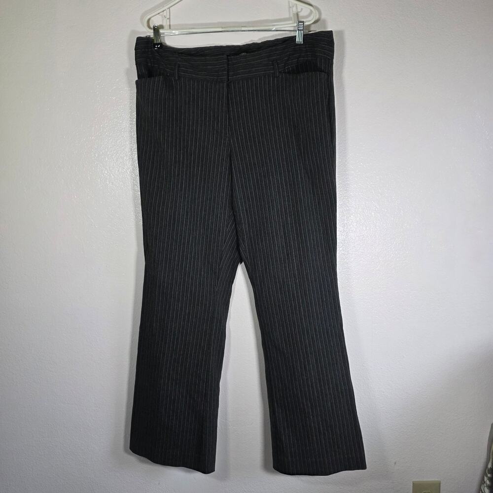 Lane Bryant Black Pinstripe Dress Pants Women’s Plus Size 20 Bootcut